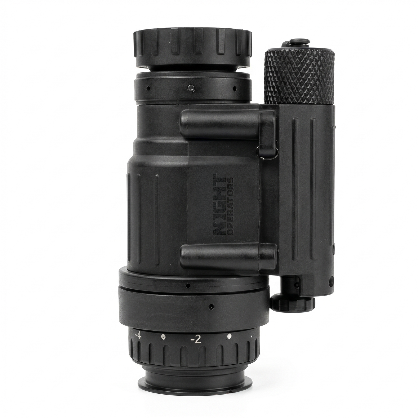 PVS-14 monocular upright, rear eyepiece view