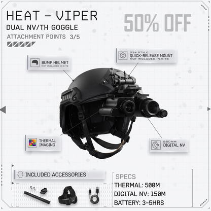 [NEW] HEAT Thermal / VIPER Night Vision Goggles Bridgeable Monoculars