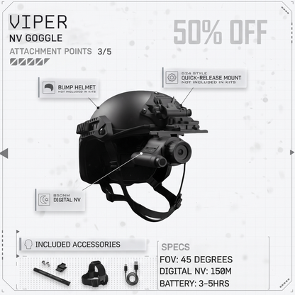 [NEW] HEAT Thermal / VIPER Night Vision Goggles Bridgeable Monoculars