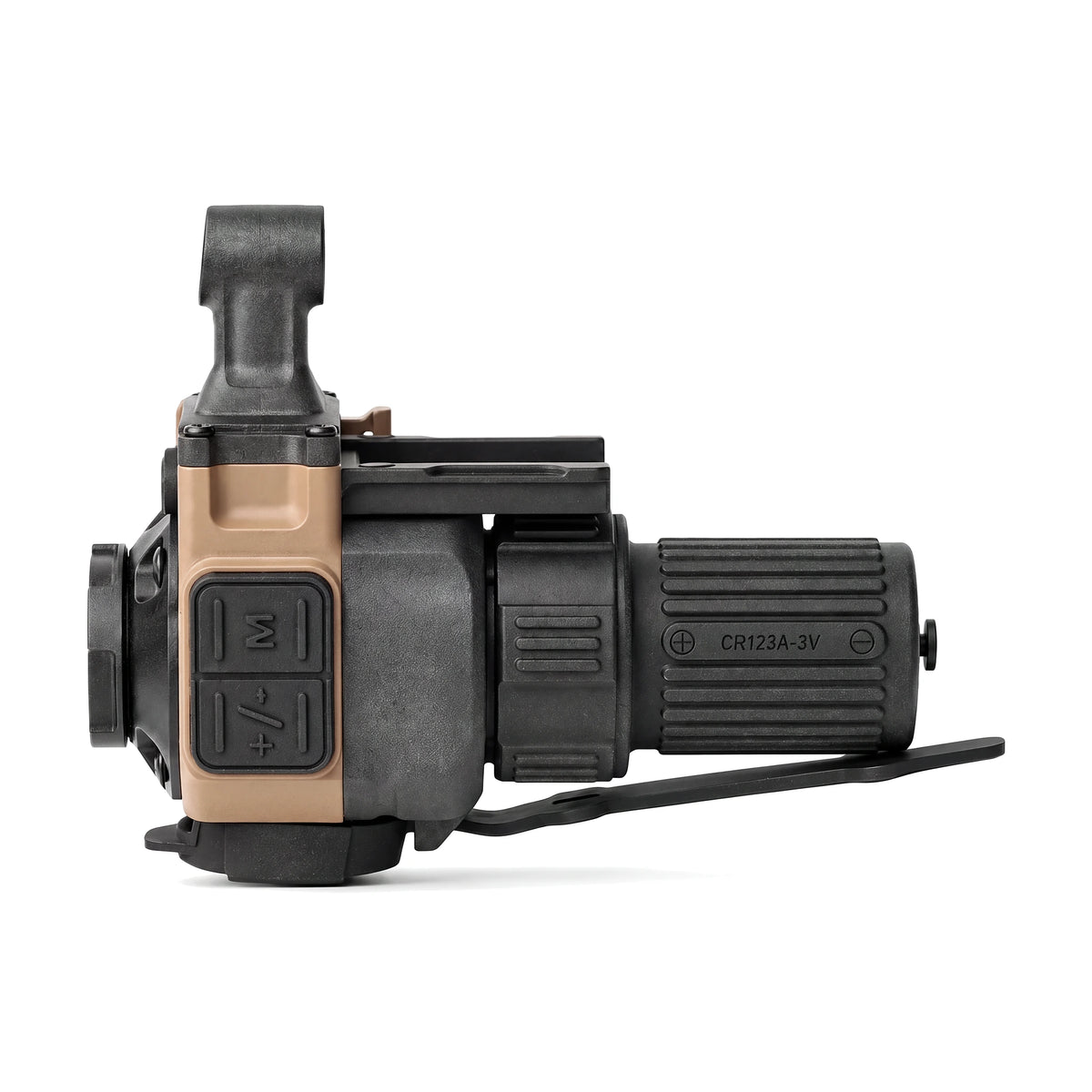 ADV-COTI clip-on thermal imager, side view showing the clamp ring interface