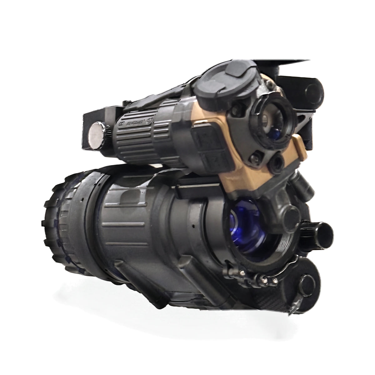 Close up: ADV-COTI clip-on thermal clamped on a PVS-14 standard