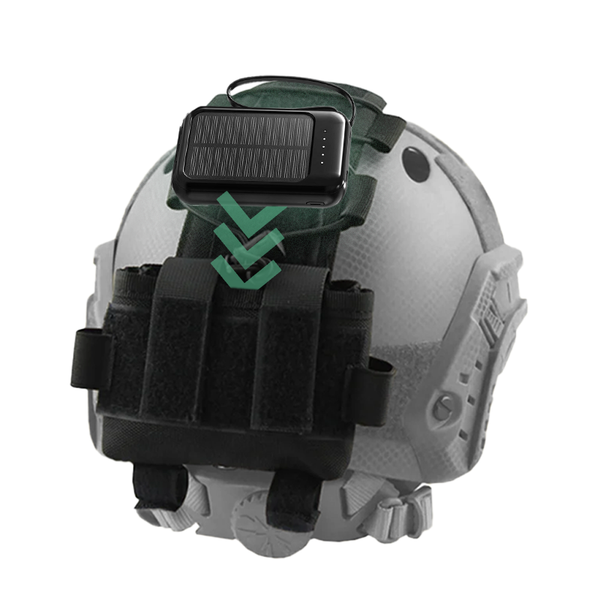 el wire motorcycle helmet hiding batter y pack Helmet Battery Pouch – Night Operators