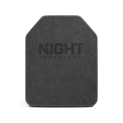 Foam armor plate insert, front face with pressed Night Operators logo