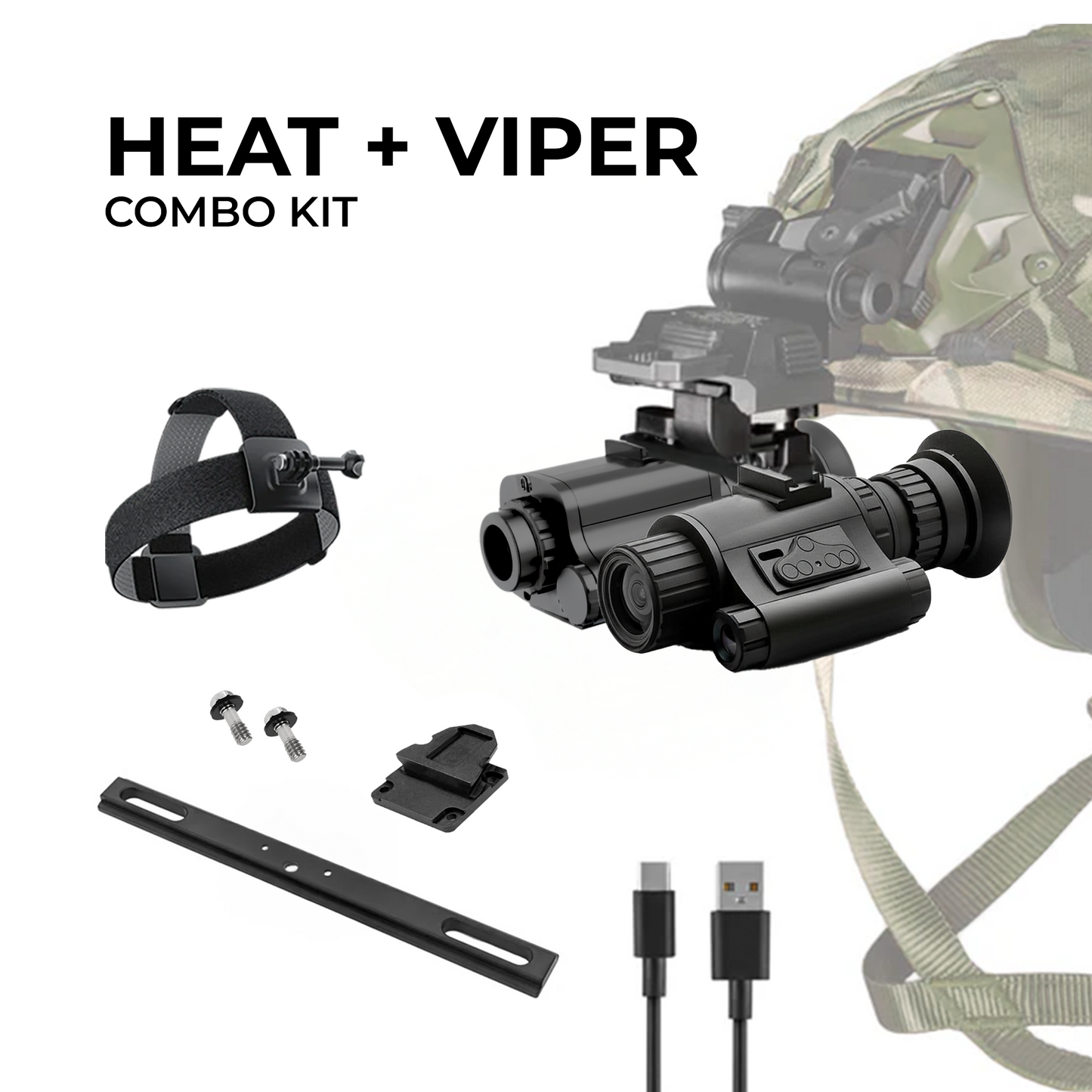 [NEW] HEAT & VIPER 4.0 Thermal Night Vision Goggle Bridge Combo