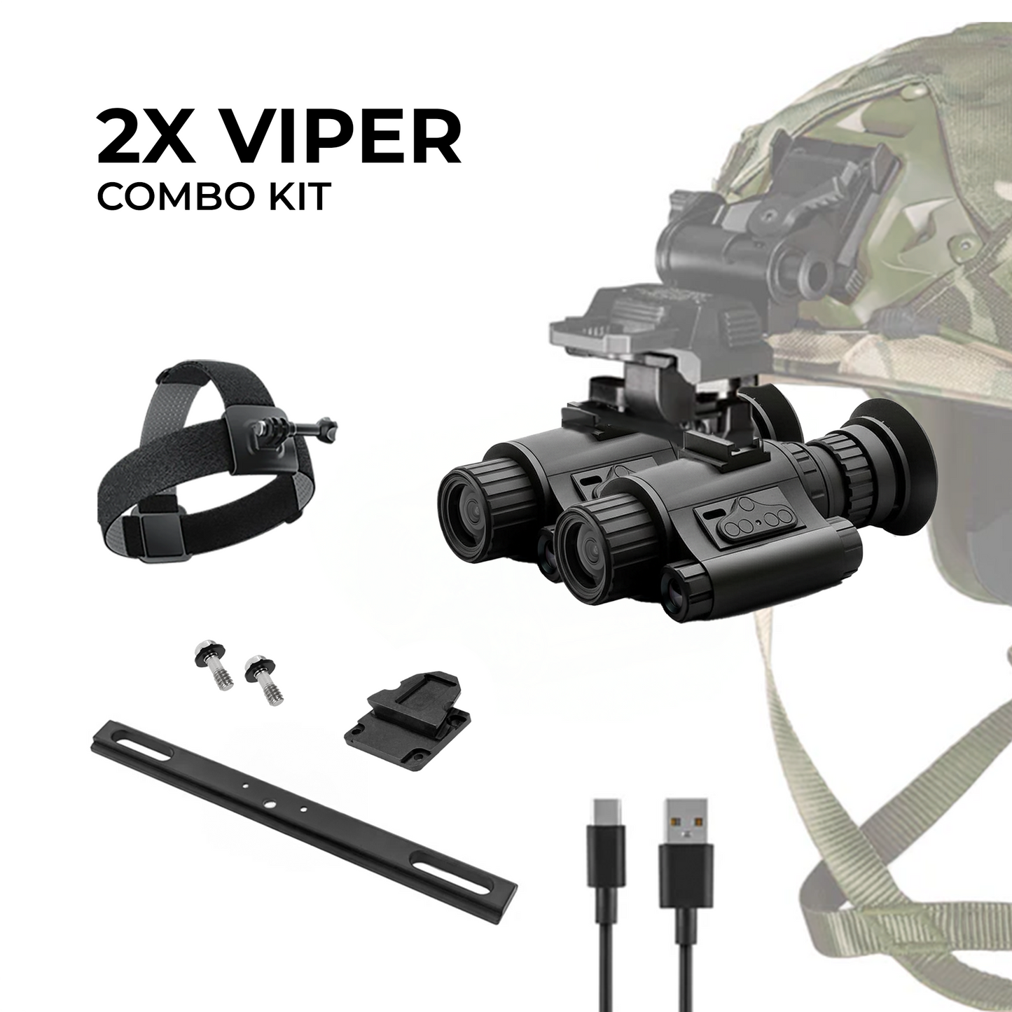 [NEW] HEAT & VIPER 4.0 Thermal Night Vision Goggle Bridge Combo
